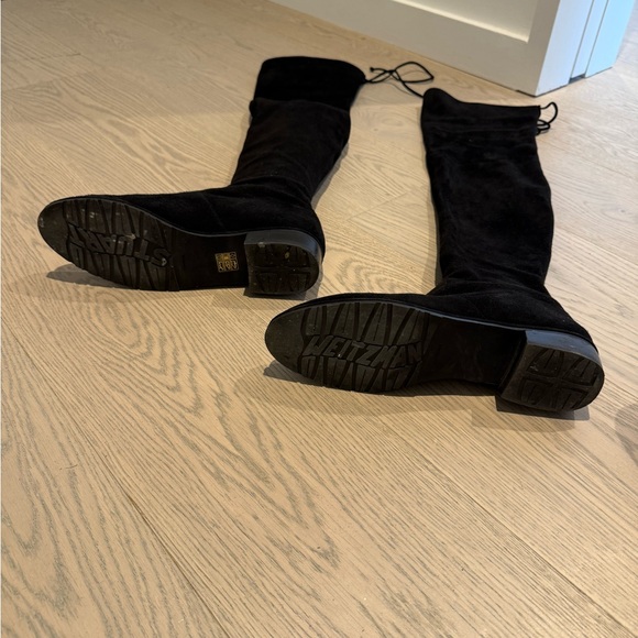 Stuart weitzman over the knee black suede boots 8.5 - Picture 2 of 4